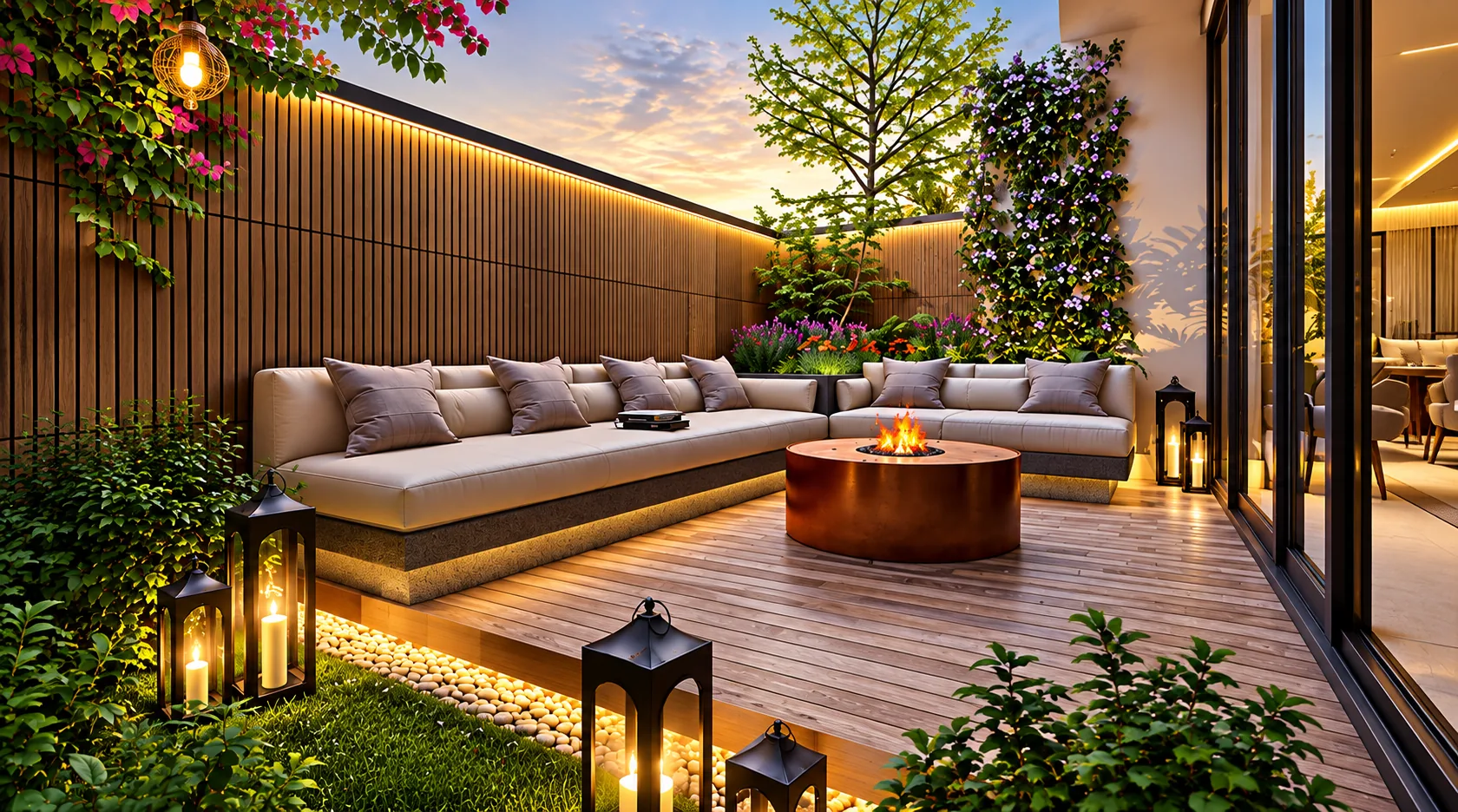 Pure Indulgence at the Garden Lounge - Ace Villas Artistic Impression